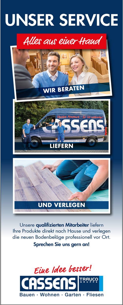 Serviceleistung rund um Bodenbeläge: Cassens